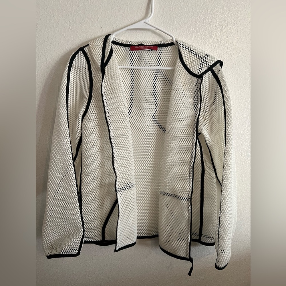 WHITE SPORT JACKET DESIGNER MARINA RINALDI